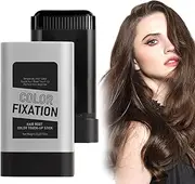 Swarous Long Lasting Hair Color Stick, Carylook Hair Color Stick, Instant Hairs Sticks with Built-In Comb, 2-in-1 Portable Hairs Dye Comb for Gray Coverage Quick Touch-Up (Black)