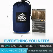 Pro Venture Double Camping Hammock, 10.6' x 6.6' Royal Blue, Complete New in Bag