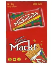 Nestle Mackintosh's 24 Pack Creamy Toffee Bars in Original Display Box