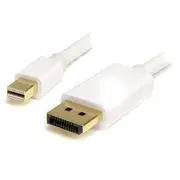 Startech 2m 6 ft White Mini DisplayPort to DisplayPort 1.2 - DisplayPort 4k x 2k [MDP2DPMM2MW]