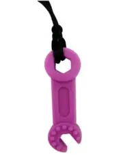Brand New Sensory Chew Teether Necklace Chewellery Purple Spanner Wrench