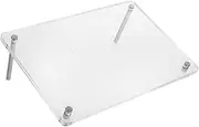 HOODANCOS Acrylic CD Display Stand Rack Elegant DVD Holder for Home Decor Retro CD Holder for Memories Simple and Stylish Tabletop Design for Living and Bedroom