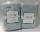 set of 2 pottery barn teen pbt dorm autumn floral standard bed pillow sham blue