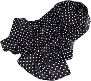 [Generic] Women Polka Dots Print Soft Chiffon Shawl Wrap Wraps Scarf Scarves Designer Scarf