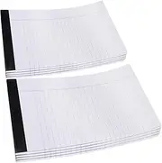 GRIRIW Tearable Notepads 8pcs A5 Legal Pads School Memo Pads Wide Ruled Writing Legal Paper Covers
