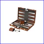 Travel-Friendly Medium Backgammon Set - Complete Game Kit with Strategy Tips