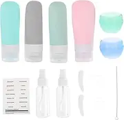 ELAYARD 1Set Travel Bottles Portable Cosmetic Holder for Toiletries Leak Design Lightweight and Durable for Skincare and Makeup The Go