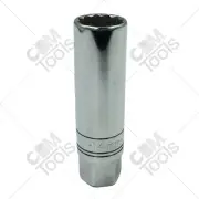 SK Hand Tools 4428 14mm 3/8" Dr. 12pt Chrome Spark Plug Socket