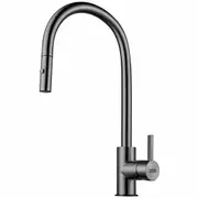 Franke Eos Neo Gooseneck Swivel Pull - Out Tap - Gun Metal