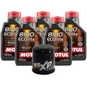 5L Motul 8100 ECOLITE 5W30 Wix XP Filter Motor Oil Change Kit API SP ILSAC GF-5 (for: Daihatsu)
