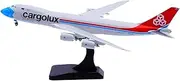 Pre-Built Model Aircraft for Cargolux B747-8F LX-VCF 1:400 Diecast Model Airplane – 19cm Scale Aircraft with Stand Miniature Airplane Model