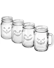 Susquehanna Set of 4 Pumpkin Mason Jars