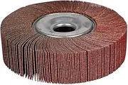 BHA Unmounted Flap Wheel for Bench Grinder, 6" x 1-1/2" x 1" (120 Grit)