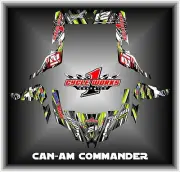 Can-am Commander 800 1000 Canam Can am SEMI CUSTOM GRAPHICS KIT CW2