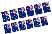 AUPOINT Small Australian String Flags, 20 PCS, 6 Meters Long, 14 * 21cm，Mini String Banner Strips, Australian National Decor Rectangle for Holiday Restaurant Home Party School Bunting