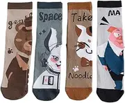 [CazDopaM] Cute SocksColorful Cute Animal Design Patterned Women's Casual Socks