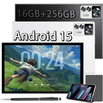 2025 12S Pro WiFi Tablet 16GB +256GB Tablet 10 inch Android15 8-Core Dual Camera