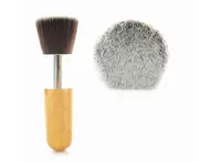 Multifunctional Brush with Single Natural Bamboo Handle Flat Top