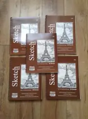 BAZIC premium Quality Sketch Book Paper 8.5" x 11' Total 150 Sheets Set of 5