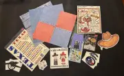 Western Scrapbook Lot Stickers Paper Cowboy Rodeo Alamo Bluebonnet Texas