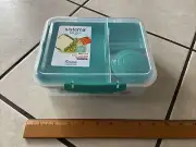 Sistema to go Bento Lunch Box 1.65L Green Teal Aqua *NEW*