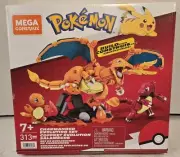 Mega Construx Pokemon Charmander Evolution set 313 pieces brand new