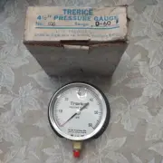 VTG Trerice Pressure Gauge, Lower Conn. 1/4" NPT 4.5" (0-60 PSI) New in Box NOS