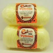 Vintage Cobra Twisted Macrame Cord 6mm Cream colored 2 skeins 100 Yards each NOS