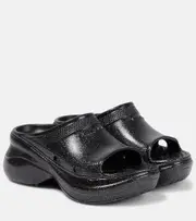 [Balenciaga] Balenciaga x Crocs platform slides AU 8 black