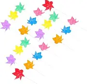 GANAZONO 20pcs Six Leaves Windmills Handheld Decor for Weddings Birthdays and Parties Rotating Wind Spinners for Garden and Lawn Decoration Random Color