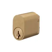 Brava 570 Oval Cylinder X W Z and Rabbit Cams 6 Pin Keyed Alike Brushed Brass
