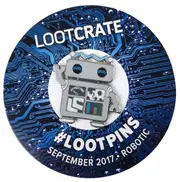 Robotic Theme Enamel Pin/Brooch By Loot Crate - New, Mint Condition