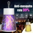 Electric USB Mosquito Killer Lamp LED Light Insect Fly Bug Zapper Trap Catcher