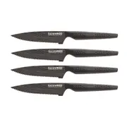 Baccarat iD3 BLACK SAMURAI 4 Piece Steak Knife Set - Robins Kitchen
