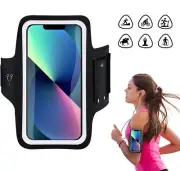 For iPhone 15 Plus 13 12 11 Pro Max XR Armband with Pods Holder Arm Band Case