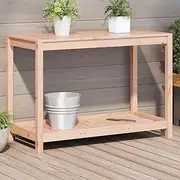 Potting Table with Shelf 108x50x75 cm, Solid Wood Douglas, Indoor & Outdoor Planter Stand, Garden Potting Bench, Home & Room Decor Rack