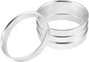 X AUTOHAUX 4pcs OD 56.1mm to ID 54.1mm Aluminum Alloy Car Hub Centric Rings Wheel Bore Center Spacer Silver