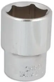 Laser Tools 0814 Socket 1/2"D 18mm Chrome Vanadium