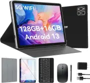 Android Tablet 10 Inch, 2024 Newest Android 13 Tablet, 128GB Storage+16Gb RAM (8