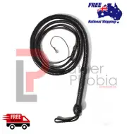 Exclusive Cow Hide Leather 06Feet Long 16 Plaits Handmade Bull Whip With Bolster