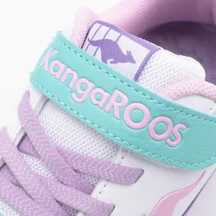 KANGAROOS K-RIDER 2 防潑水避震氣墊運動鞋 白紫 KK41303 中大童鞋