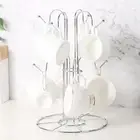Cup Drying Rack with 8 Hooks Dryer Tree Shaped Coffee Bar Decor for Tabletop