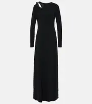 [Stella McCartney] Stella McCartney Crystal-embellished cutout gown AU 6 black
