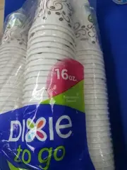DIXIE to go Insulated Paper Hot Cup, Coffee Haze Design, 92 Count 16oz