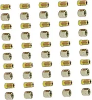 SWOOMEY 25 Sets Brake Line Connector Kit Durable Galvanized Brake Adapters Compatible Easy Operation for Daily Use for Efficient Connections