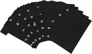 SHOWERORO 30pcs Index Card Clip Partition Record Dividers Trading Card Divider Record Category Label Notebook Supply Notebook Supplies Pp Black