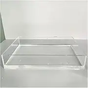 Acrylic Props Shooting Tray, Acrylic Photography Shallow Water Tank 5mm Thick Photography Props Display Tray Multiple Sizes(30x30x6cm/12x12x2in)