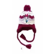 Cap Peruvian Hat Knitting Disney Minnie New the Unit - Burgundy (Model C)