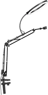 TEHAUX 1 Set Portable Adjustable Phone Stand with Streaming Light Cellphone Holder for Desk for Video Streaming Lightweight Easy to Carry for Photography Videography