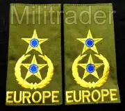 European Union EU Lieutenant Colonel Epaulets